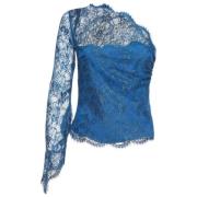 Pre-owned Lace tops Emilio Pucci Pre-owned , Blue , Dames