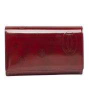 Pre-owned Leather wallets Cartier Vintage , Brown , Dames