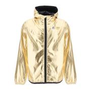 Gouden Gelamineerde Ripstop Jas Comme des Garçons Play , Yellow , Here...