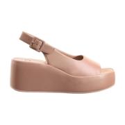 Beige Platte Sandalen voor Vrouwen Högl , Pink , Dames