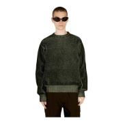 Gezellige Crewneck Gebreide Trui Gr10K , Green , Heren