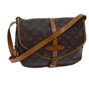 Pre-owned Canvas shoulder-bags Louis Vuitton Vintage , Brown , Dames