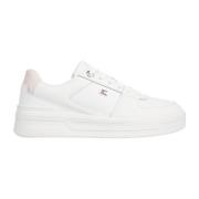 Beige Basket Sneaker Dames Schoenen Tommy Hilfiger , Beige , Dames