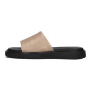 Roze Leren Slippers Connie 201 Vagabond Shoemakers , Beige , Dames