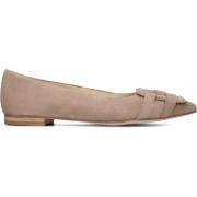 Taupe Suède Ballerinas Stefano Lauran , Beige , Dames