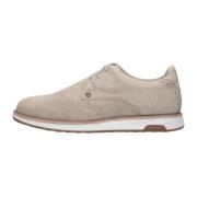 Khaki Suède Lage Top Sneakers Nolan Hive Rehab , Beige , Heren