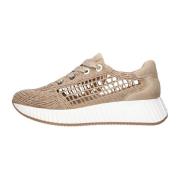 Trendy Lage Sneakers Softwaves , Beige , Dames