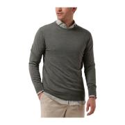 Heren Crew Neck Pullover Sweater Profuomo , Green , Heren