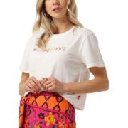 Casual Wit T-shirt Harper-ss Harper & Yve , White , Dames