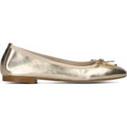 Gouden Leren Ballerina's met Strik Lina Locchi , Yellow , Dames