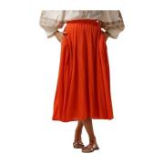 Bordeaux Midi Rok Stella Forest , Red , Dames