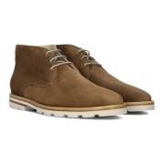 Bruine Mid Boots Van Bommel , Brown , Heren