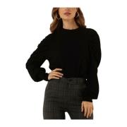 Dames Truien vesten Scarlet Knit Pullover Minus , Black , Dames