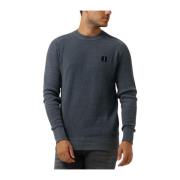 Larsen Crew Knit Trui Grijs Butcher of Blue , Gray , Heren