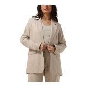 Klassieke Higgymw Blazer in Zand My Essential Wardrobe , Beige , Dames