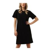 Zwarte Midi Jurk Ellemw My Essential Wardrobe , Black , Dames