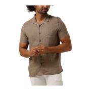 Casual Resort Overhemd Dstrezzed , Beige , Heren