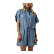 Blauw Jumpsuit Playsuit Vrouwen Catwalk Junkie , Blue , Dames