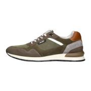 Groene Suède Lage Sneakers Novecento Australian , Multicolor , Heren