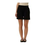 Zwarte Shorts voor Trendy Look Modström , Black , Dames