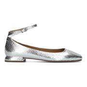 Zilveren Ballerina Flats Lina Locchi , Gray , Dames