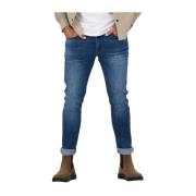 Revend Skinny Blauwe Jeans G-star , Blue , Heren