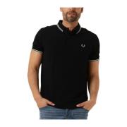 Heren Polo & T-shirts, The Twin Tipped Shirt Fred Perry , Black , Here...