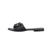 Zwarte Leren Elegante Slipper Lolli Mexx , Black , Dames