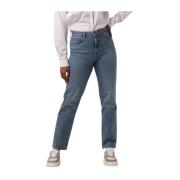 Straight Leg Jeans Carol Blauw Lee , Blue , Dames