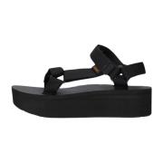 Platform Sandalen W Flatform Universal Teva , Black , Dames