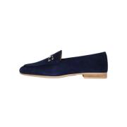 Navy Suède Loafer Dalcy Unisa , Blue , Dames