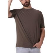 Groen Heren T-shirt Thilo Drykorn , Brown , Heren