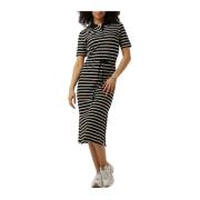 Breton Midi Polo Jurk Tommy Hilfiger , Multicolor , Dames