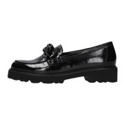 Zwarte Loafer met Dikke Zool Gabor , Black , Dames