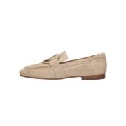 Beige Suède Loafers voor Dames Inuovo , Beige , Dames