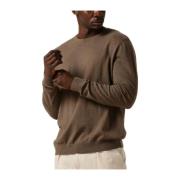 Bruine Crew Neck Sweater Vest Selected Homme , Brown , Heren