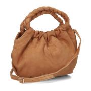 Zameli Suède Handtas in Cognac Unisa , Brown , Dames