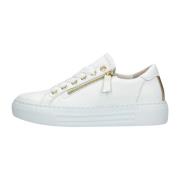 Witte Lage Sneakers Comfort Collectie Gabor , White , Dames