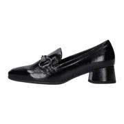 Zwarte Loafers met Metalen Element Gabor , Black , Dames