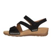 Zwarte Sandaal 734.1 Stijlvol Comfort Gabor , Black , Dames