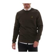 Heren Crew Neck Sweatshirt Olijf Lyle & Scott , Green , Heren