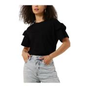 Dames Tops T-shirts Slfrylie Ss Florence Tee Selected Femme , Black , ...