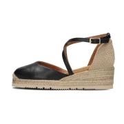 Zwarte Espadrille Sandaal Caude Unisa , Black , Dames