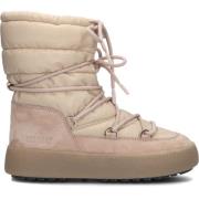 Beige Suède Veterschoenen Moon Boot , Beige , Dames