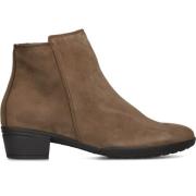 Nubuck Enkellaarsjes met Rits Hartjes , Brown , Dames