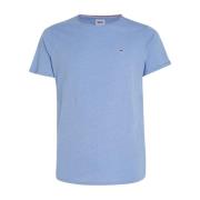 Geborduurd Logo Basic T-Shirt Tommy Jeans , Blue , Heren