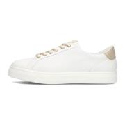 Witte lage sneakers met gouden accenten Hassia , White , Dames