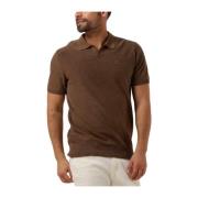 Bruine polo met korte mouwen Dstrezzed , Brown , Heren