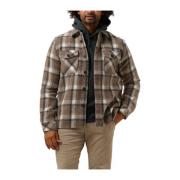 Bruin Overshirt Casual Trendy Look Dstrezzed , Brown , Heren