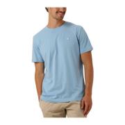 Blauw Embro Badge Tee Zomer T-shirt Calvin Klein , Blue , Heren